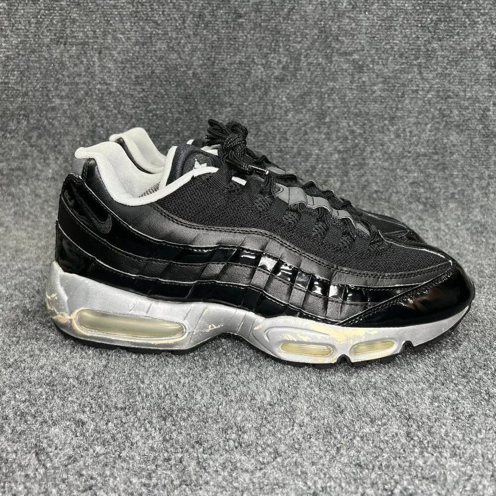 Nike Air Max 95 Shoes Men's Size 12 Black Sliver Vintage Retro Athletic Sneakers
